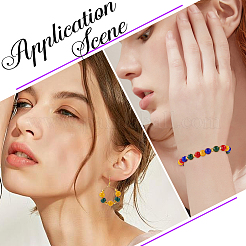 Набор для самостоятельного изготовления браслетов и сережек из стеклянных бусин DIY-SP0001-20C