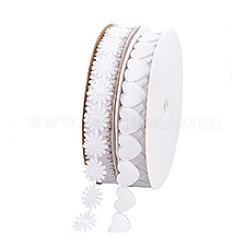 2 рулон полиэстеровой кружевной ленты с сердечками и цветами 2 стилей&nbsp;OCOR-PH0004-66A