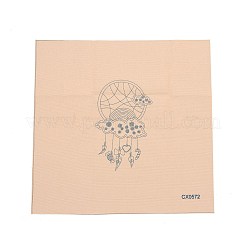 Тканая сетка/паутина своими руками с набором для вышивания узором из перьев DIY-O021-19A