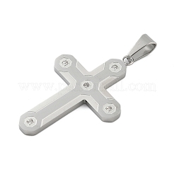 Подвески из нержавеющей стали 304 со стразами STAS-G346-47E-P