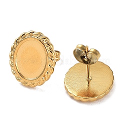 Ионное покрытие (ip) стойка покрытие 304 нержавеющая сталь серьги-гвоздики фурнитура STAS-M323-23G