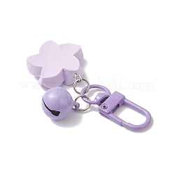 4 шт. подвеска-колокольчик из цветочной смолы и железа HJEW-JM04260