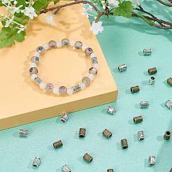 Сплавочные овальные бусины тибетского стиля &nbsp;TIBEB-FH0001-12