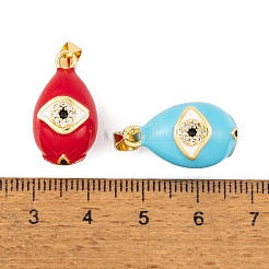 Латунные микро проложить кубического циркония подвески KK-E112-04G