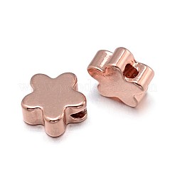 Цветочные латунные бусины&nbsp;KK-F0317-04-NR