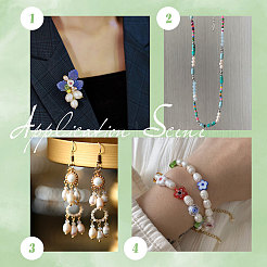 1 нить бусин из натурального культивированного пресноводного жемчуга PEAR-NB0002-20