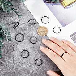 14 шт. 7 размер 2 мм полированное простое куполообразное кольцо для девушки женщины&nbsp;RJEW-UN0001-10