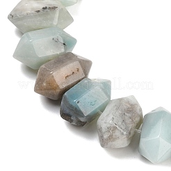 Нити бусин из натурального цветка амазонита с двойными концами G-T142-93