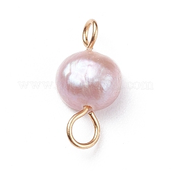 Шармы-соединители из натурального культивированного пресноводного жемчуга PALLOY-JF01394-01