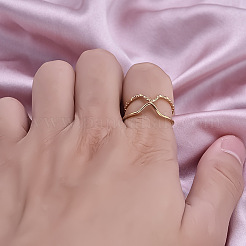 Стильные регулируемые нерегулярные манжеты из нержавеющей стали с открытыми кольцами&nbsp;AM4339-2