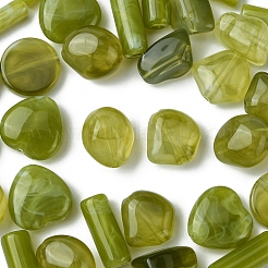 35 шт. 7 вида прозрачных смоляных бусин RESI-FS0001-75