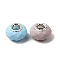 Граненые европейские бусины из смолы&nbsp;RESI-C063-02E