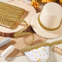 Волнистая кружевная лента из полиэстера длиной 11 м. OCOR-WH0088-26B