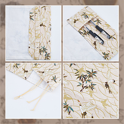 Тканевые обложки для книг с узором журавля AJEW-WH0166-54A