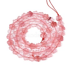 Вишневого кварца стеклянные бусы пряди G-N257-24A-10