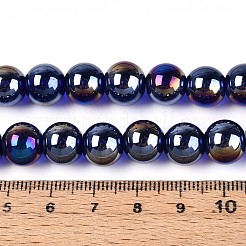 Гальванизируйте прозрачное стекло бисер нитей&nbsp;LS-GLAA-T032-T10mm-AB15