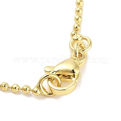 Ожерелья с подвесками из латуни с прозрачным кубическим цирконием NJEW-Z035-01B-G