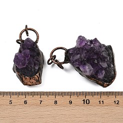 Кулоны из сырого грубого натурального аметиста&nbsp;G-Z101-05R