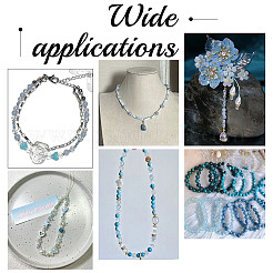 2 нити бусины из натурального голубого кварца G-NB0005-24A