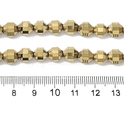 Гальванические нити из синтетических немагнитных гематитовых бусин G-I364-L01