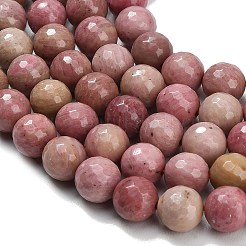 Природные родонит бисер нитей&nbsp;G-C280-B19-10mm