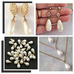 110 шт. каплевидные бусины из АБС-пластика с имитацией жемчуга MACR-AR0001-18