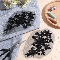 Вышивка из полиэстера пришить аппликации&nbsp;PATC-WH0012-34