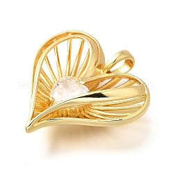 Латунные микро проложить кубического циркония подвески&nbsp;KK-B128-10G