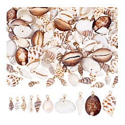 100 шт. 10 стиля подвески в виде ракушек&nbsp;PALLOY-PH01882