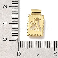 Стойка из латуни с подвесками из стеклянных перламутровых бусин KK-I720-52G-01