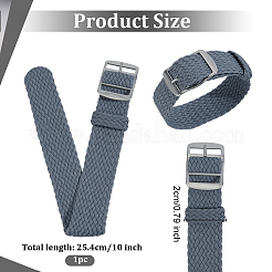 Нейлон часы полос AJEW-WH0596-226L