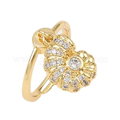 Латунные микро проложить пальцев кольца кубического циркония&nbsp;LS-RJEW-C145-05A-G