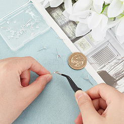 7 пара сережек-гвоздиков 7-го размера 925 из стерлингового серебра STER-PH0001-17