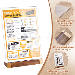 Прямоугольный акриловый настольный держатель карт&nbsp;AJEW-WH0777-017