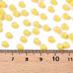 Непрозрачная выпечка окрашены стеклянные бусины DGLA-T004-03F