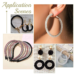 5м 2 цвета пайетки стразы трубка шнур веревка FIND-PH0018-56