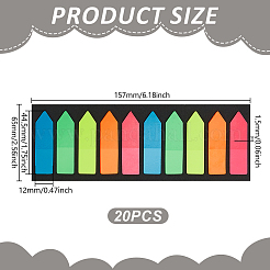 20 шт. липкие флажки для заметок этикетки бирки&nbsp;AJEW-GO0002-92