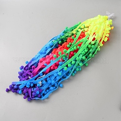 Радужный нейлоновый хлопок с помпонами&nbsp;OCOR-WH0082-338-2