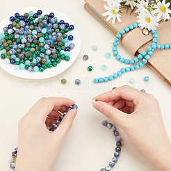 8 нитка 8 стиля нитки из натуральных и синтетических драгоценных камней&nbsp;G-OC0002-07