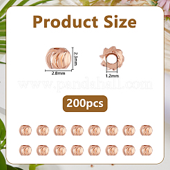 200 шт. Латунные бусины&nbsp;KK-DC0004-99