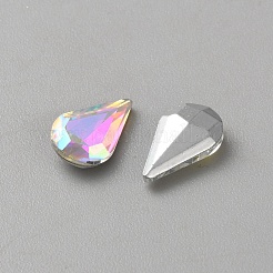 Стеклянные стразы кабошоны&nbsp;LS-GLAA-WH0042-30C