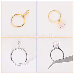 4 шт. 4 стиля фурнитуры для манжетного кольца из сплава FIND-CA0009-57