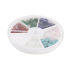Кабошоны из натурального и синтетического смешанного драгоценного камня G-JP0001-13
