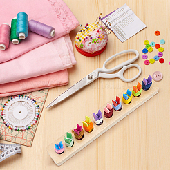 Держатель для ниточек с деревянным зажимом&nbsp;FIND-WH0290-74A