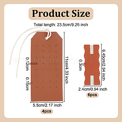 Серьги и ожерелье из искусственной кожи&nbsp;EDIS-OC0001-08