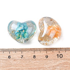 Прозрачная смола и натуральные ракушки&nbsp;RESI-B039-02A