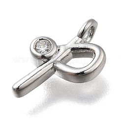 Латунные микро проложить кубического циркония подвески KK-B132-12P-P