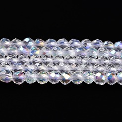 Стеклянные бусины с гальваническим покрытием &nbsp;LS-GLAA-H021-01A-AB01