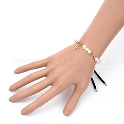 Регулируемые нейлоновые браслеты-слайдеры BJEW-JB05453