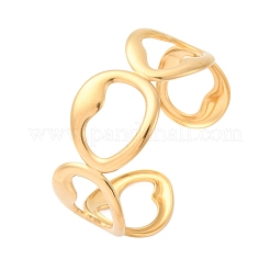 Браслеты-манжеты из нержавеющей стали 304 для женщин BJEW-D306-07G